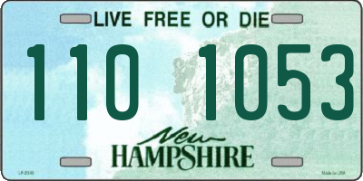 NH license plate 1101053