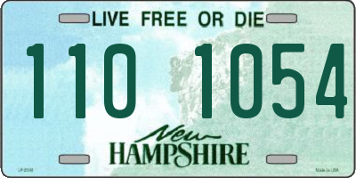 NH license plate 1101054