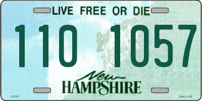 NH license plate 1101057