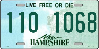 NH license plate 1101068