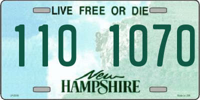 NH license plate 1101070