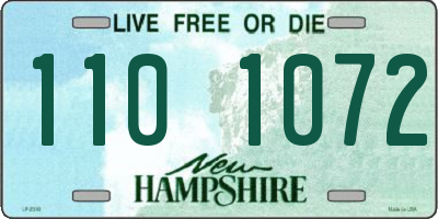 NH license plate 1101072
