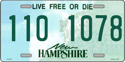 NH license plate 1101078
