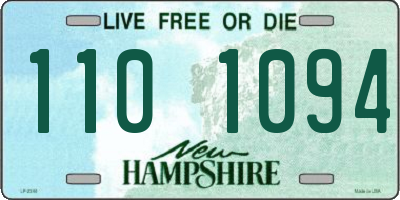 NH license plate 1101094