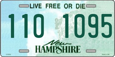 NH license plate 1101095