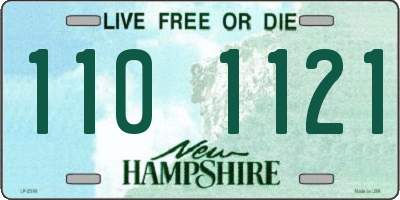 NH license plate 1101121