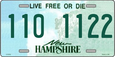 NH license plate 1101122
