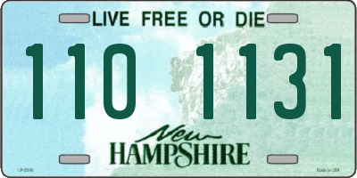 NH license plate 1101131