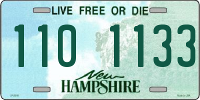 NH license plate 1101133