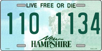 NH license plate 1101134