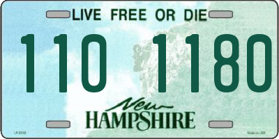 NH license plate 1101180