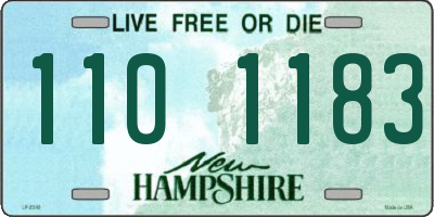 NH license plate 1101183