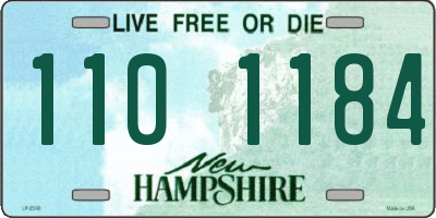 NH license plate 1101184