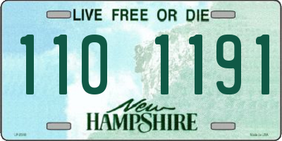NH license plate 1101191