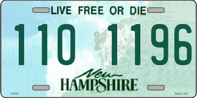 NH license plate 1101196