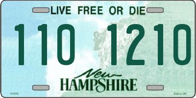 NH license plate 1101210