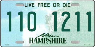 NH license plate 1101211