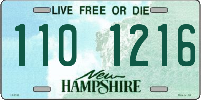 NH license plate 1101216