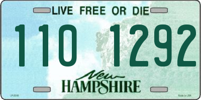 NH license plate 1101292