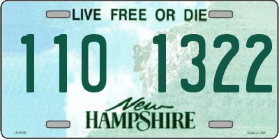 NH license plate 1101322