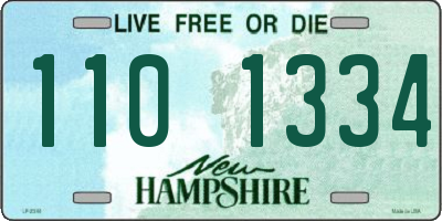 NH license plate 1101334