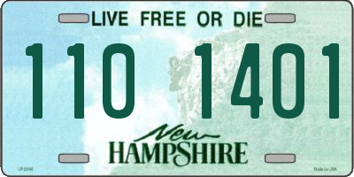 NH license plate 1101401