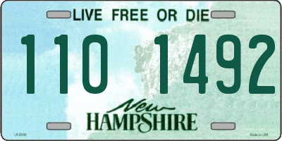 NH license plate 1101492