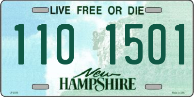 NH license plate 1101501