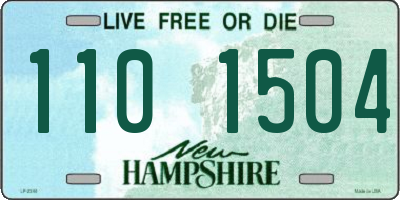 NH license plate 1101504