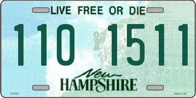 NH license plate 1101511