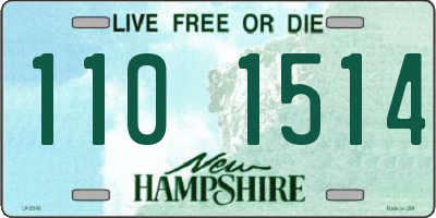 NH license plate 1101514