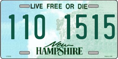 NH license plate 1101515