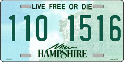 NH license plate 1101516