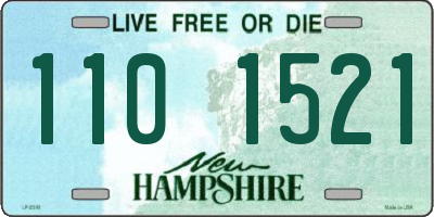 NH license plate 1101521