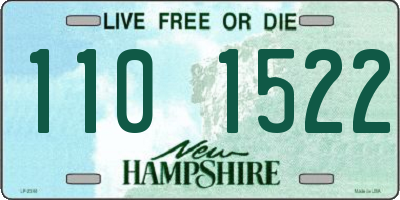 NH license plate 1101522