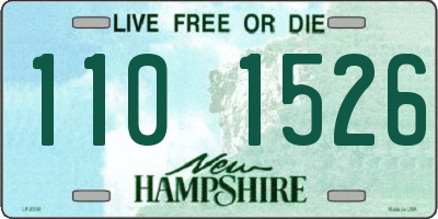NH license plate 1101526