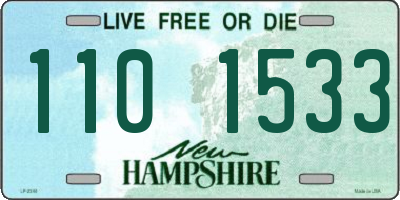 NH license plate 1101533