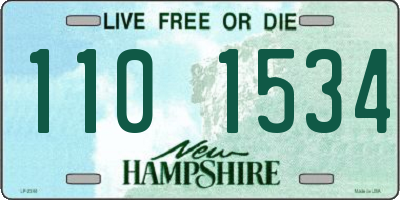 NH license plate 1101534