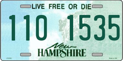 NH license plate 1101535