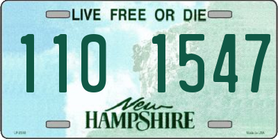 NH license plate 1101547