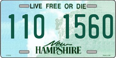 NH license plate 1101560