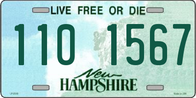 NH license plate 1101567