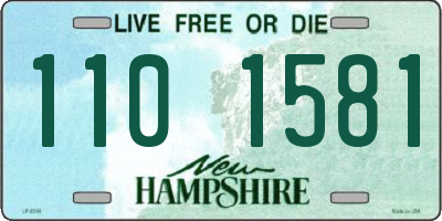 NH license plate 1101581