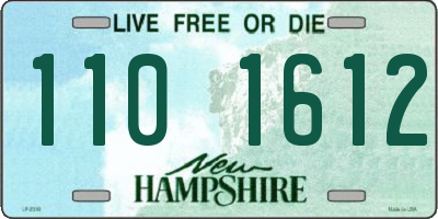 NH license plate 1101612
