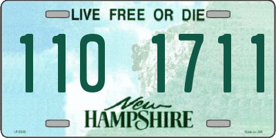 NH license plate 1101711