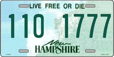 NH license plate 1101777