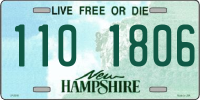 NH license plate 1101806