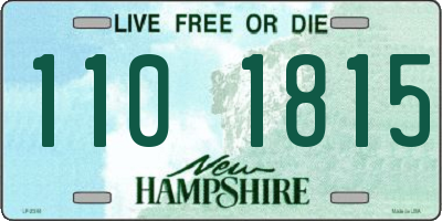 NH license plate 1101815