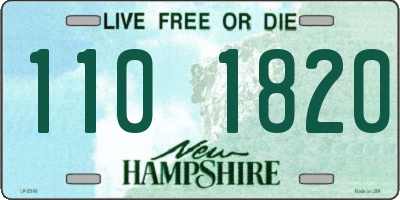 NH license plate 1101820