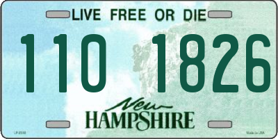NH license plate 1101826